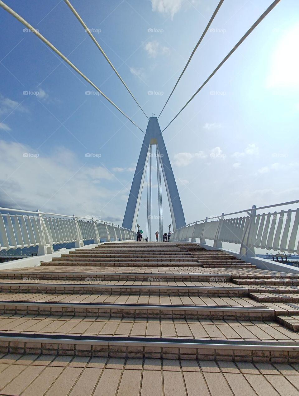 From the ground up -- looking up to the harbor fisherman bridge.