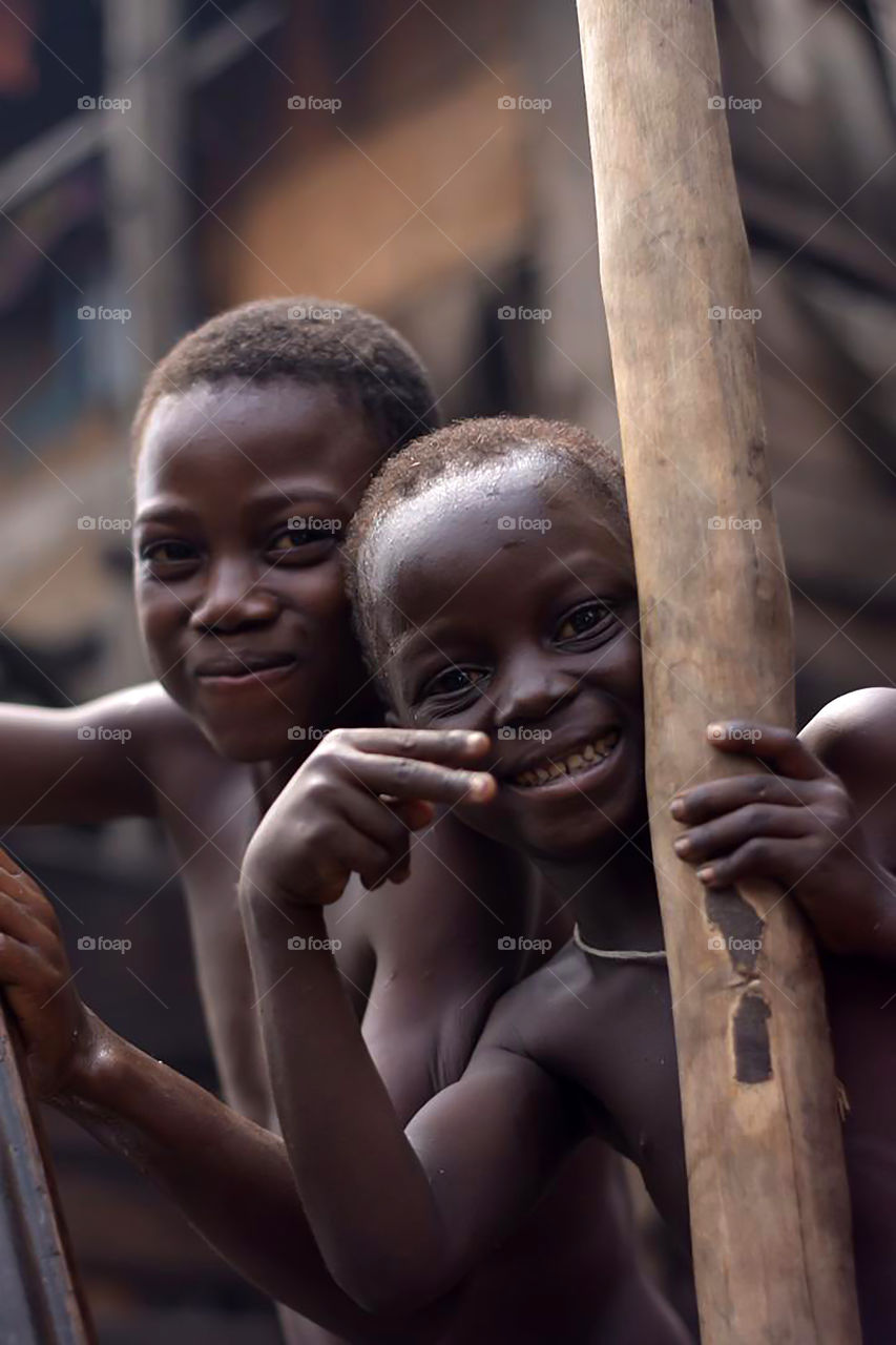 African children happy