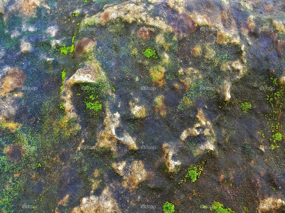 the combination abstract on rock