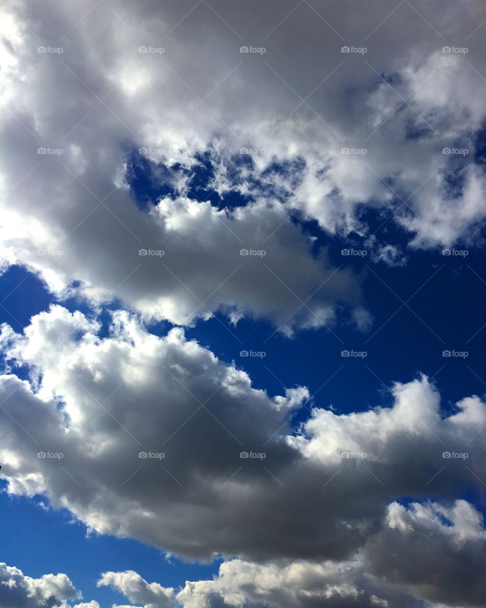 Big white fluffy clouds