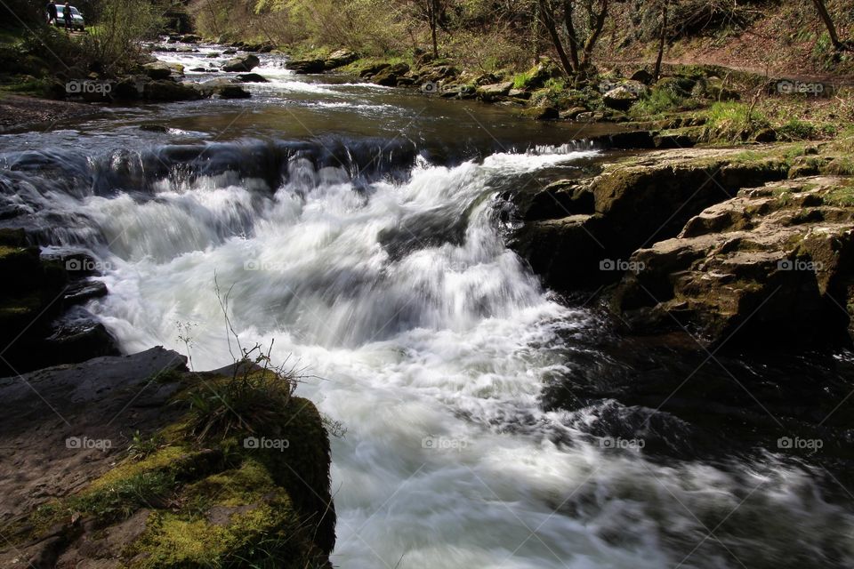 Waterfall, Water, Stream, River, No Person