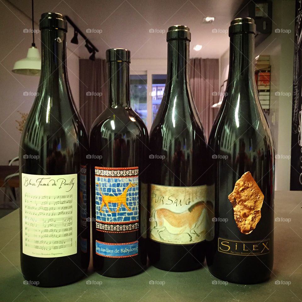 Natural Wines. Collection of some natural wines 