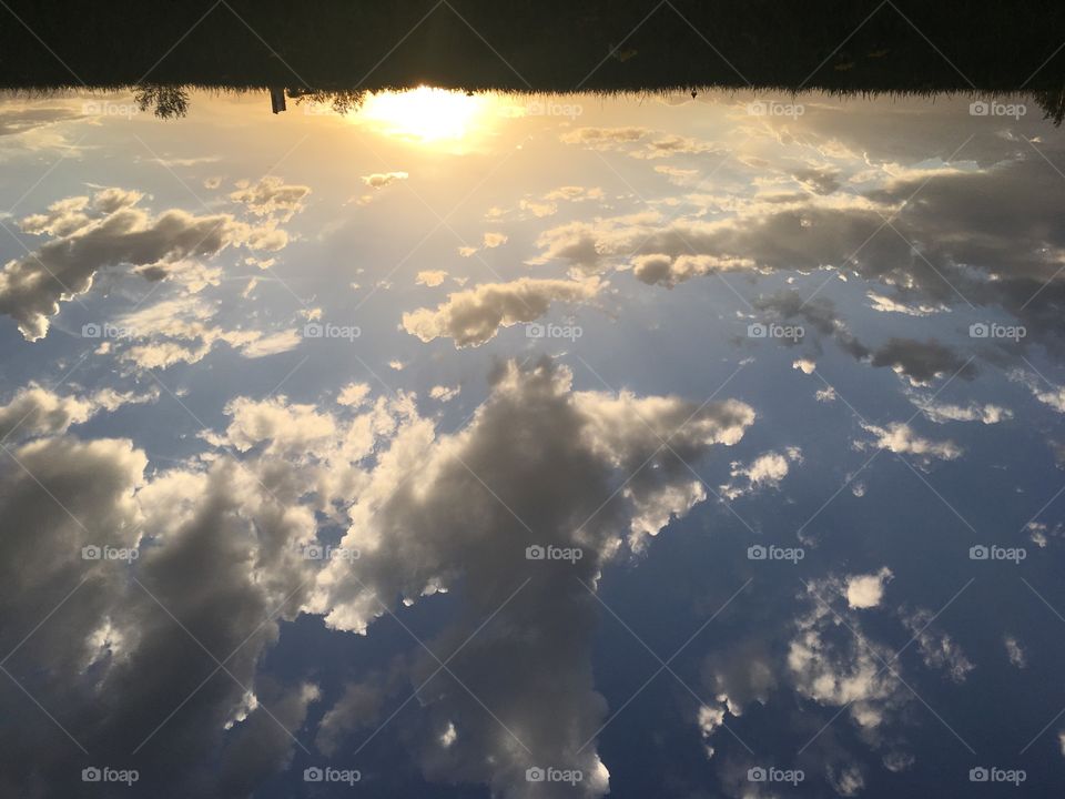 Upside down Sunset