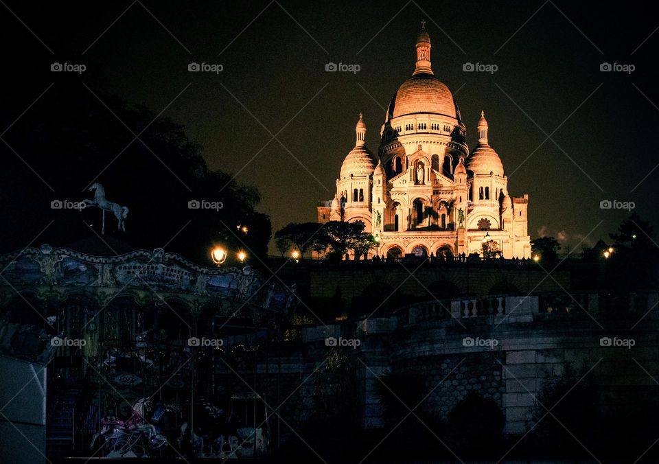 Sacré-Cœur at night