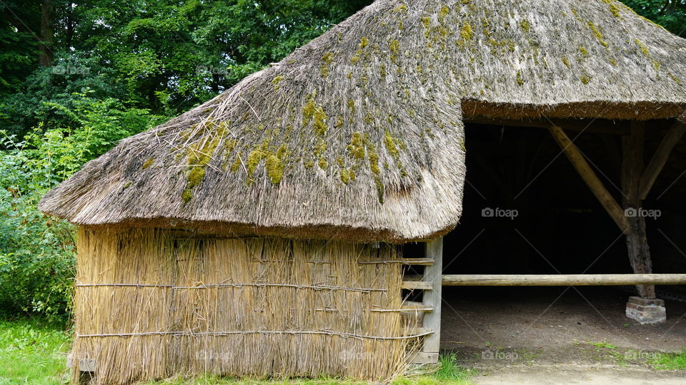 An old shed at the Domain Bokrijk in Belgium.