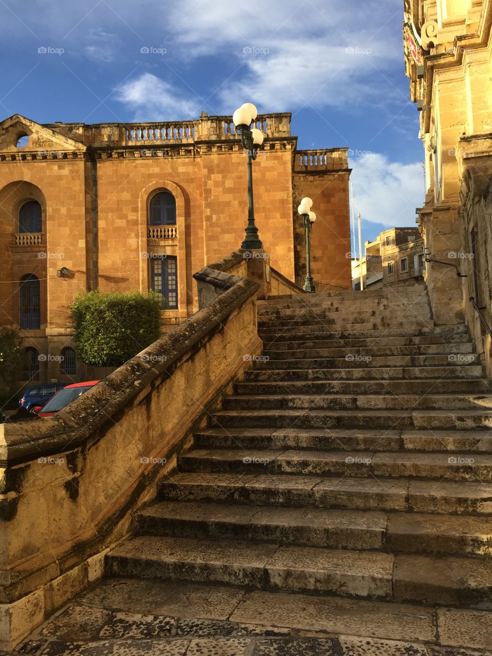 The beautiful walkways in Malta