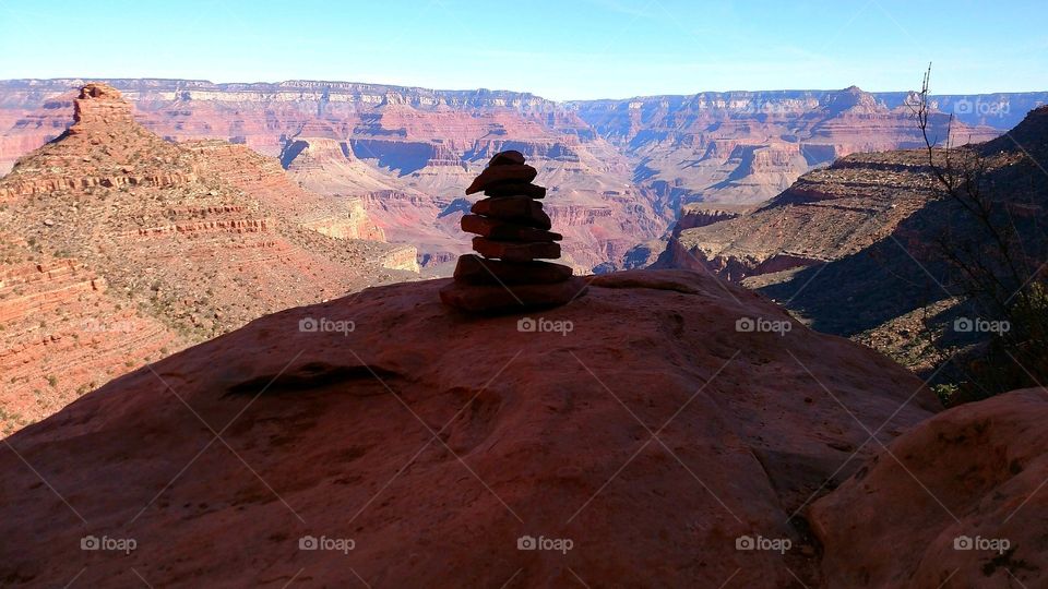 grand canyon rock stack