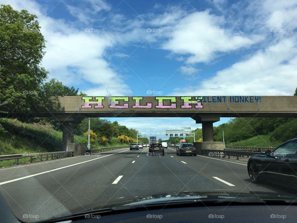 HELCH ... Silent Monkey ... Motorway Graffiti 