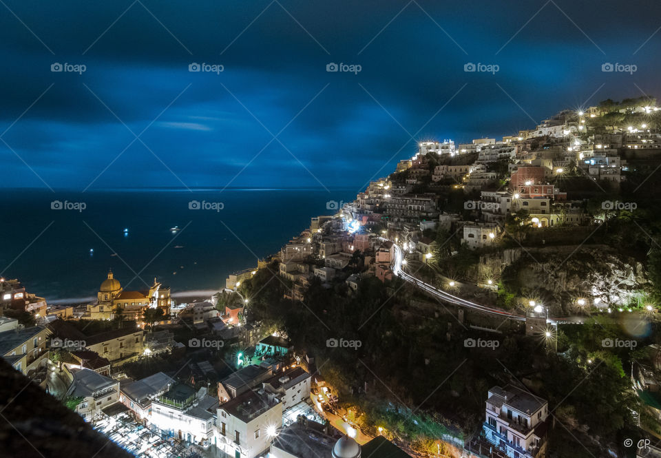 positano by night. walking home from bar internazionale, positano