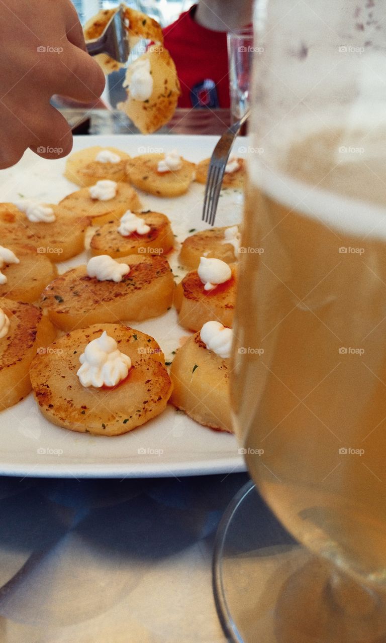 Typical spanish dinner