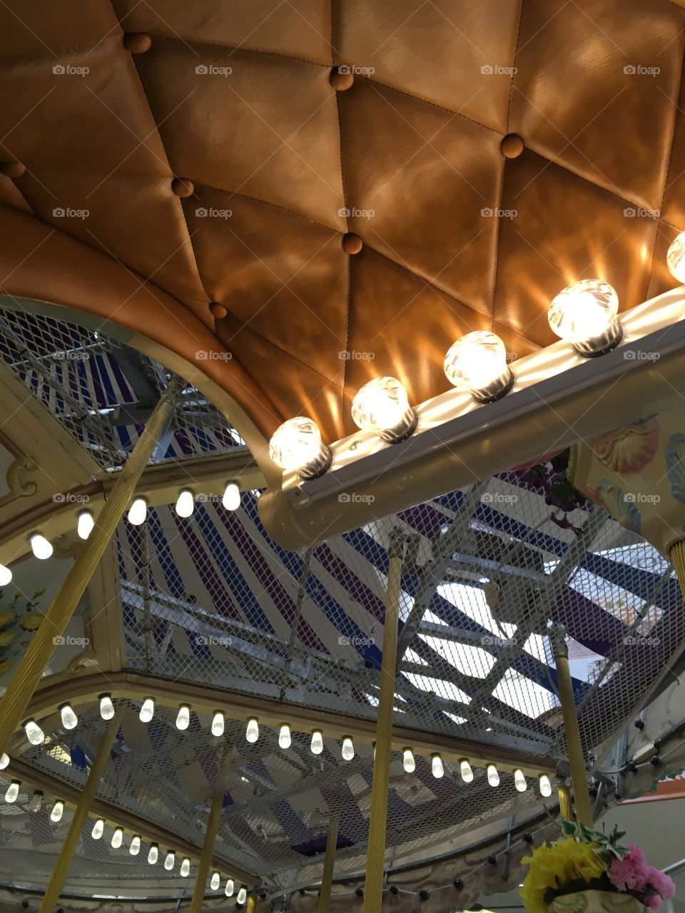 Looking up from the carousel 