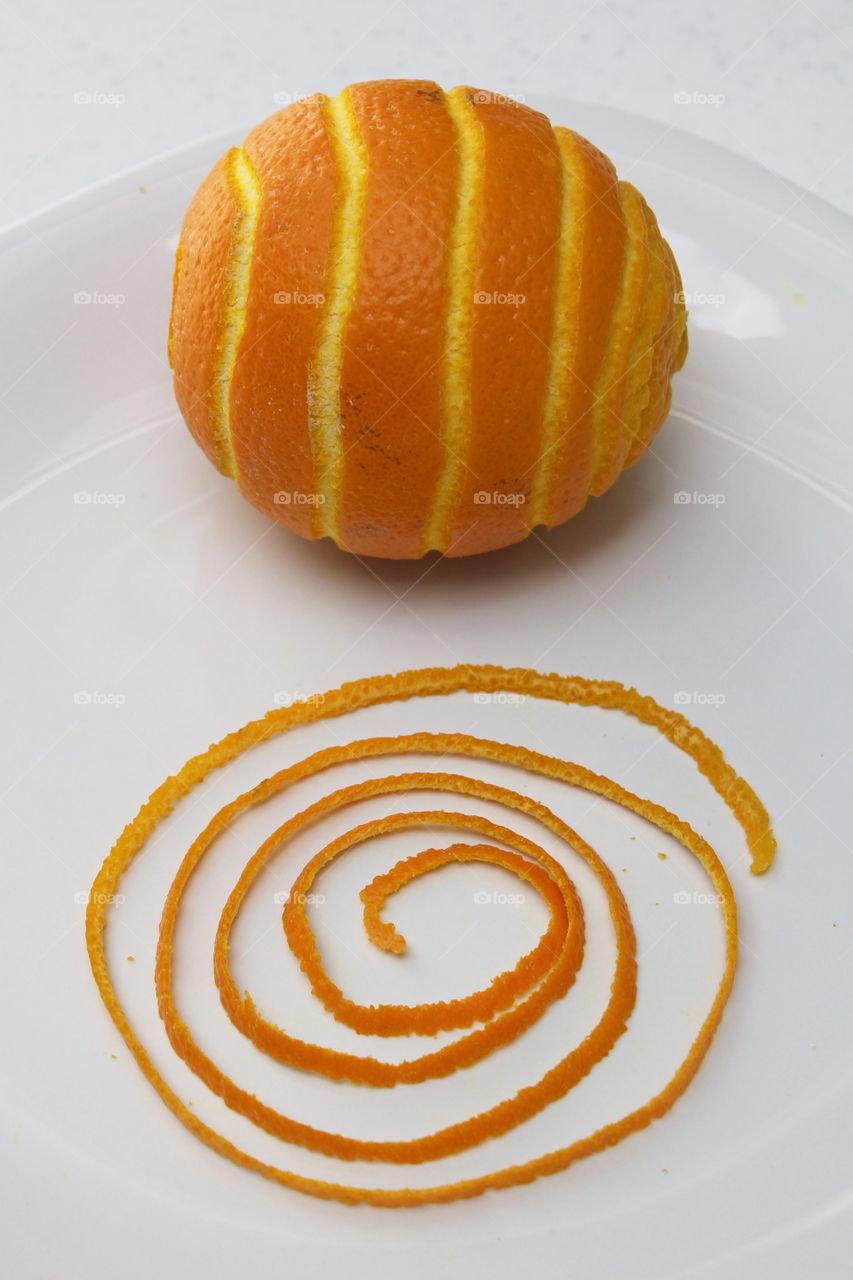 Fruits! - spiral orange peel strip