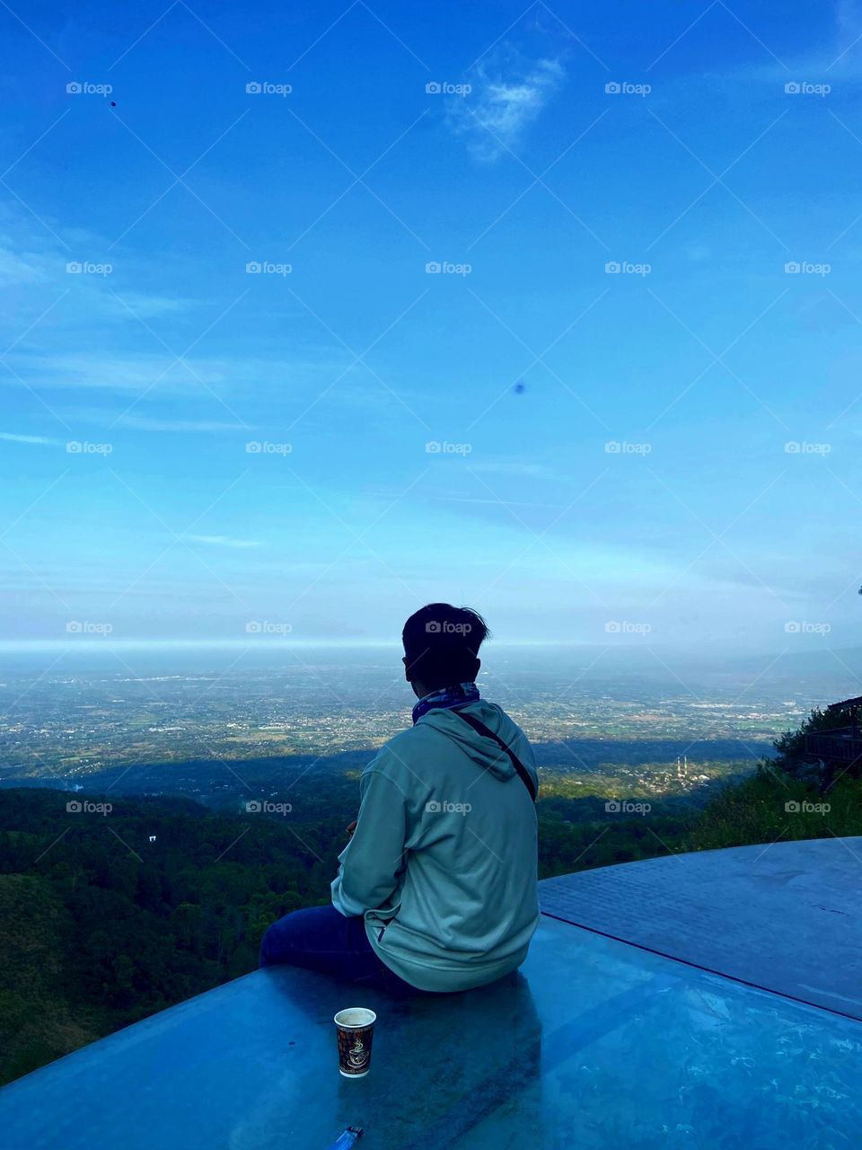 Mountain its nice place to go in holiday, lets just relax our mind from our daily rotine with a cup of coffee.