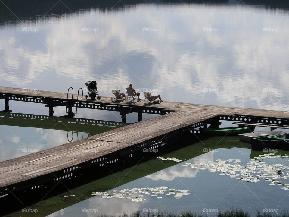 clouds water lake poland by bratmarx