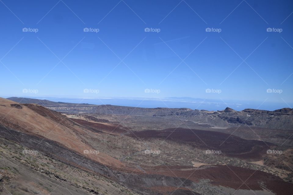 View  from teide mountain 