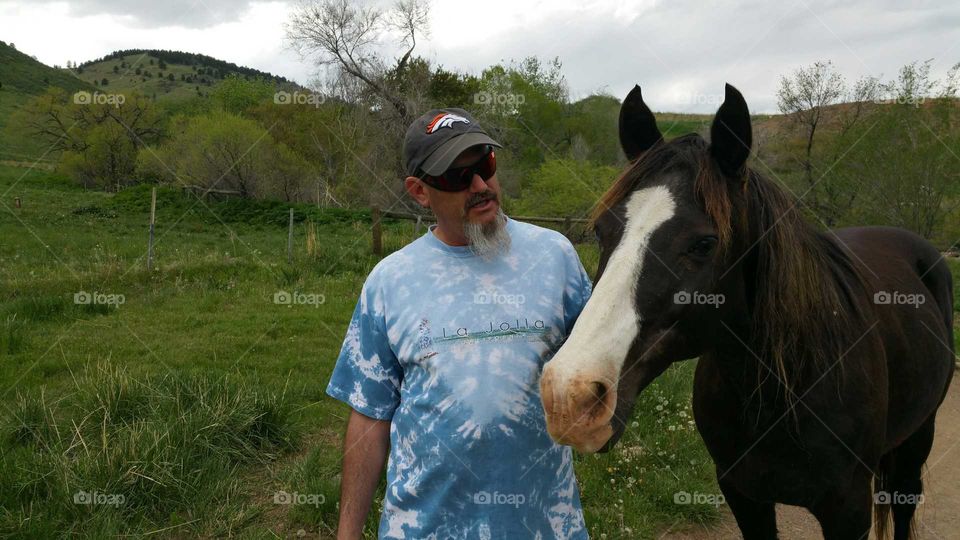 This horse just loved him