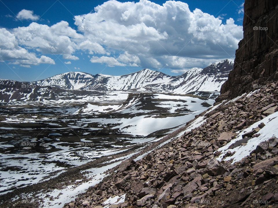 View of snowy mountain