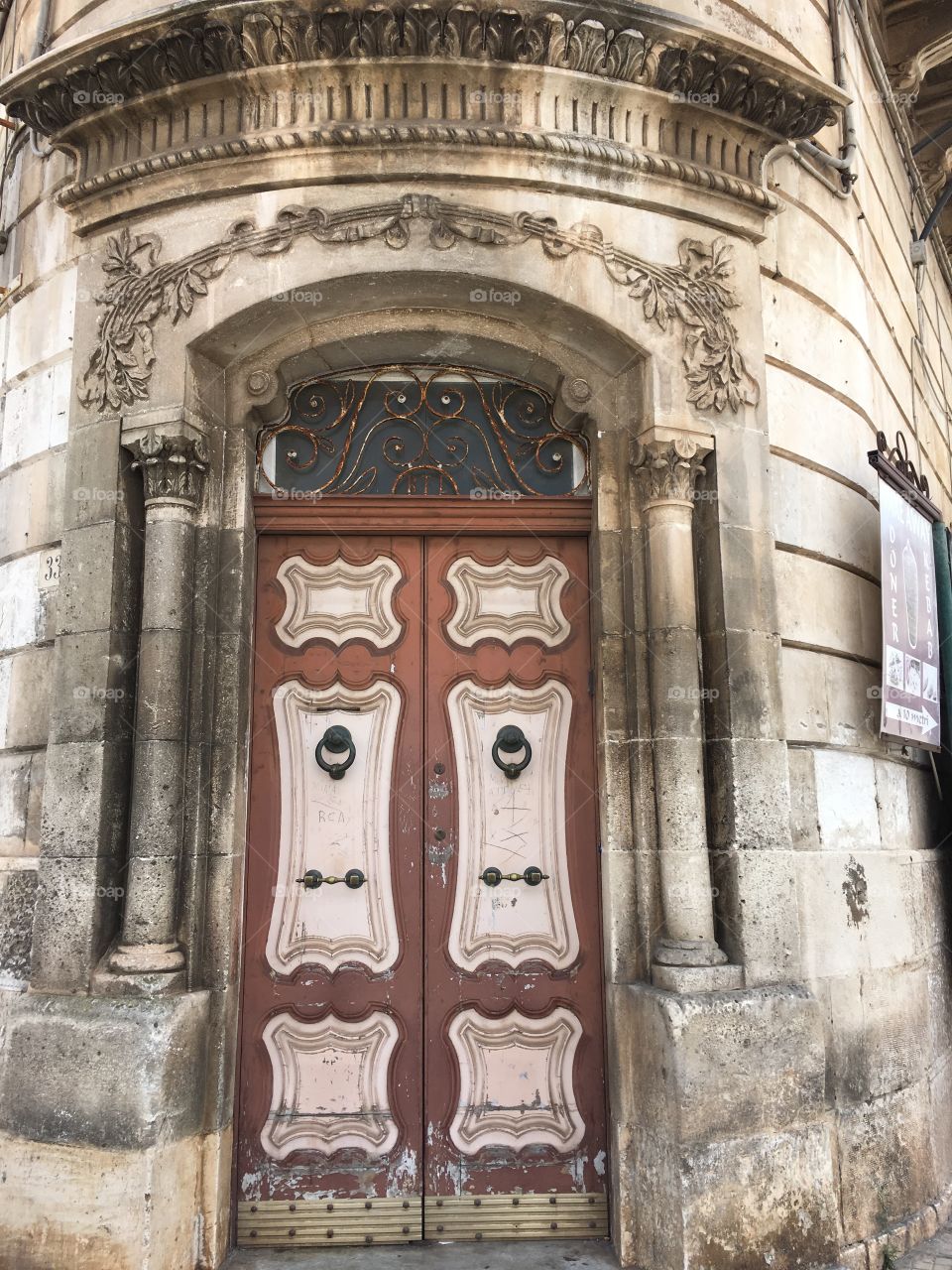 Stylish door detail, Ostuni, Salento, Italy