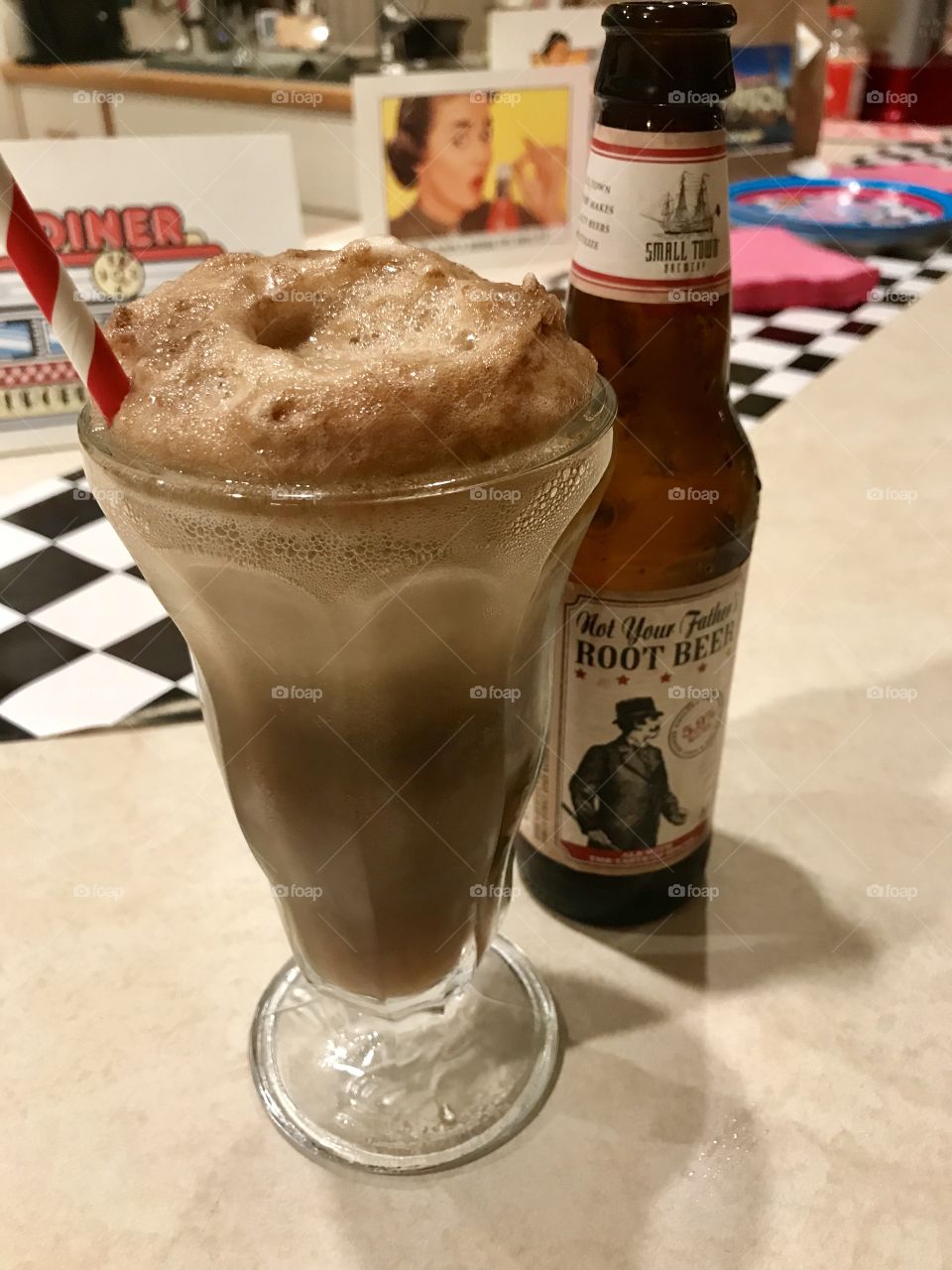 Root beer float