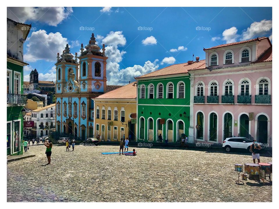 Ladeira do Pelourinho, historic center of Salvador, Bahia, Brazil