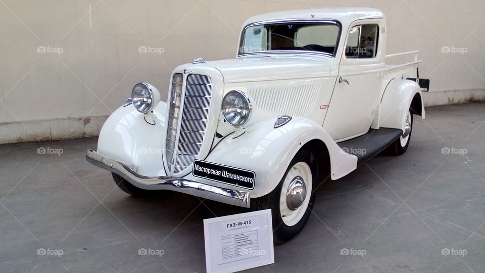 Oldtimer. Exhibition of old Soviet cars
