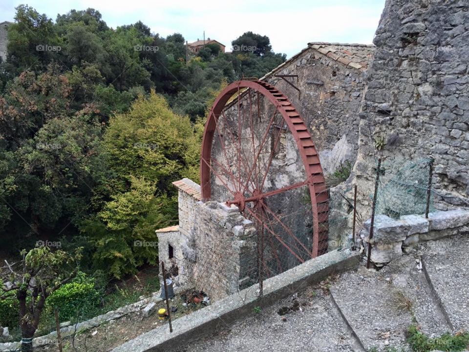 old mills in Tourettes sur loups 