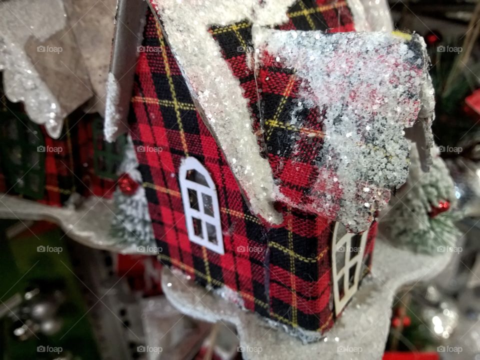 Christmas house tree decoration.