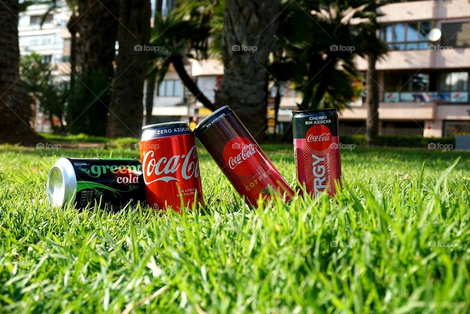 Coca-cola#coke#colors#diversity#nature#greengrass#energydrink