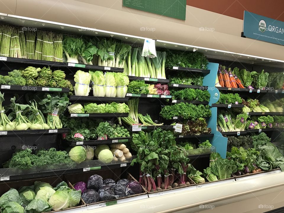 The whole veggie section in one shot