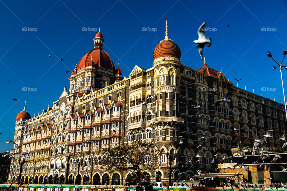 The iconic architecture of Taj hotel, South Mumbai, India