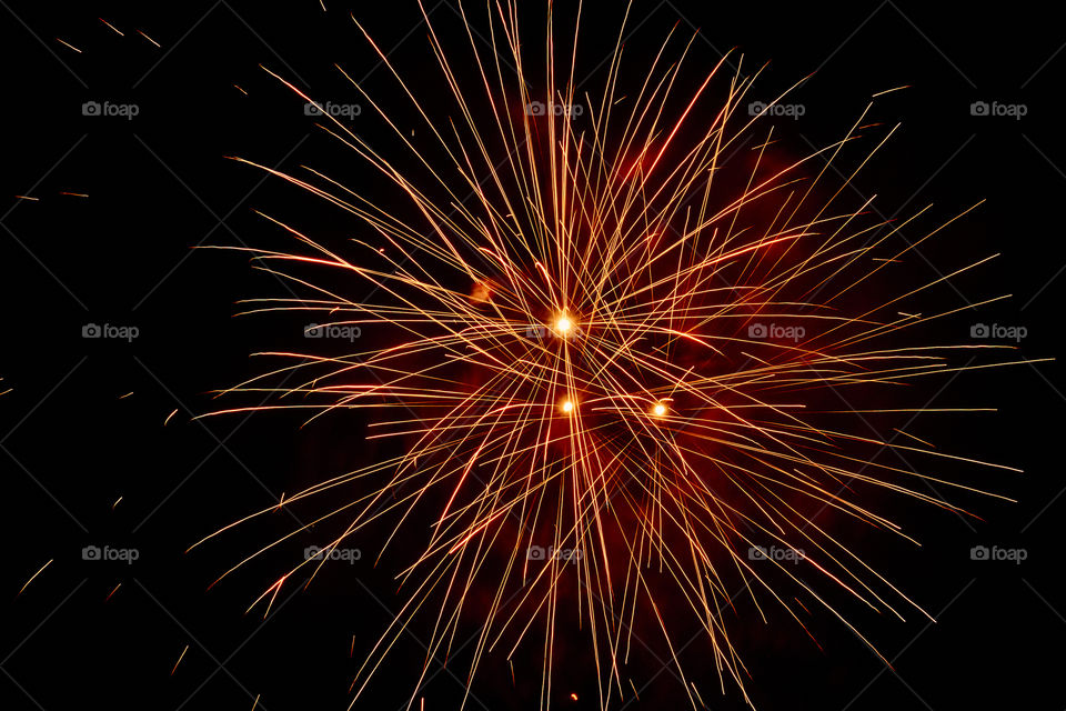 Stunning fireworks display at Darling Harbour, Sydney.