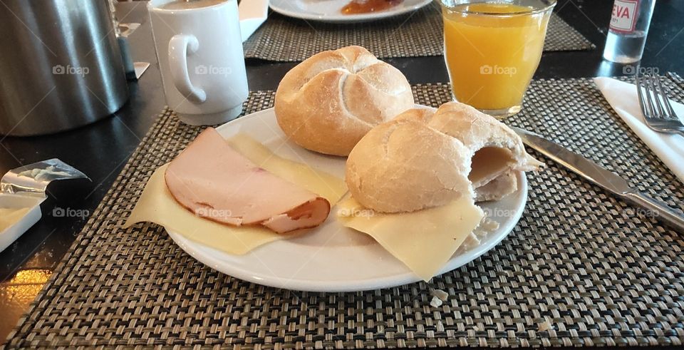 Breakfast at the hotel
