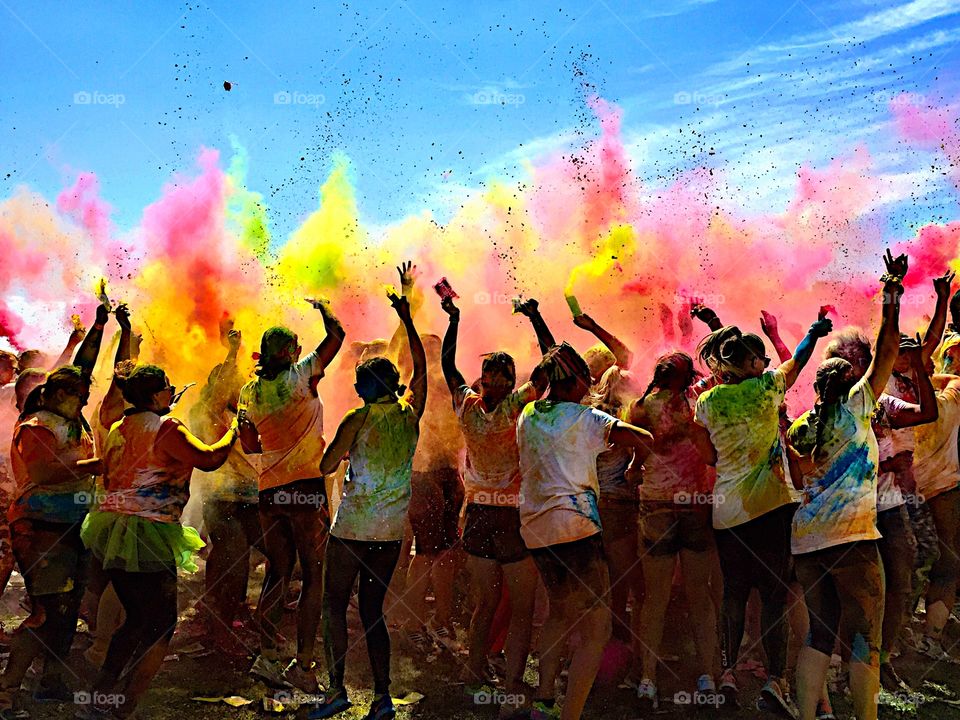 The color run in Stockholm! 