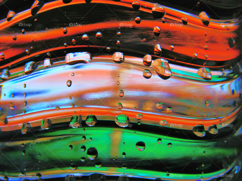 Indian flag creative image having tricolour Orange, white and Green captured with the help of lighting.