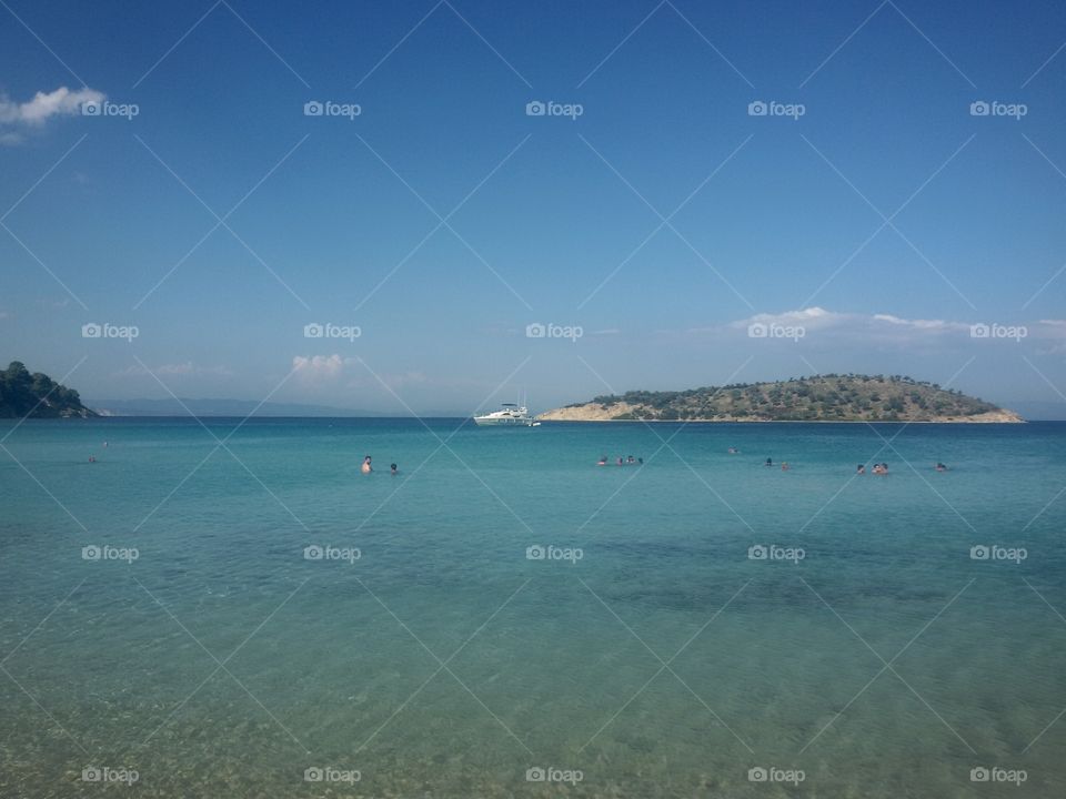 Beach,sand and sea in Greece