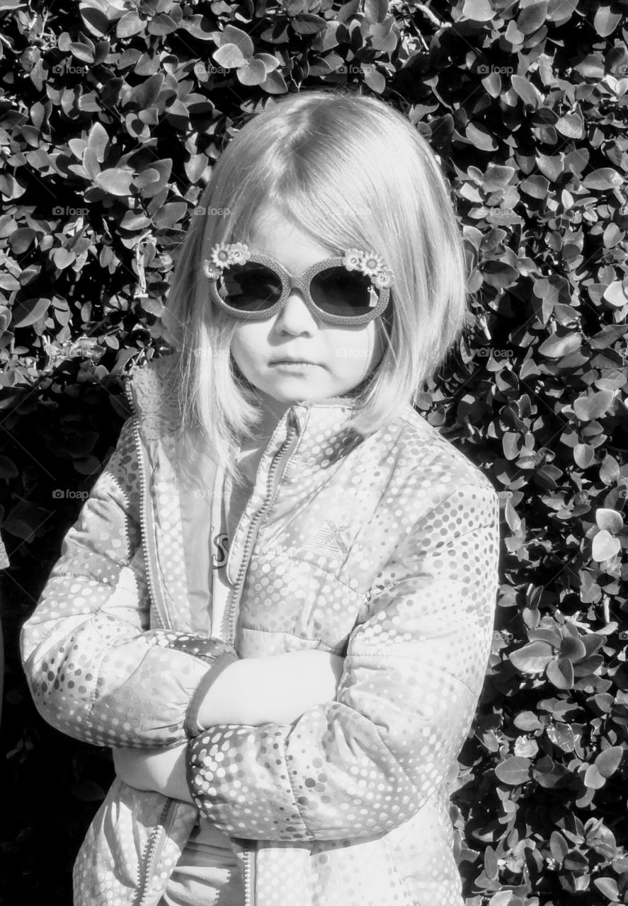 stylish girl in cool sunglasses