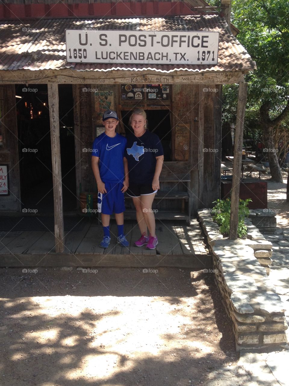 Luckenbach, Texas post office. Luckenbach, Texas old, closed post office.