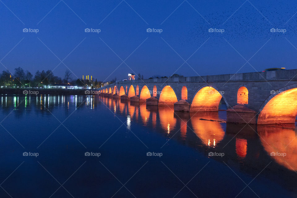 Meric Bridge Edirne Turkey