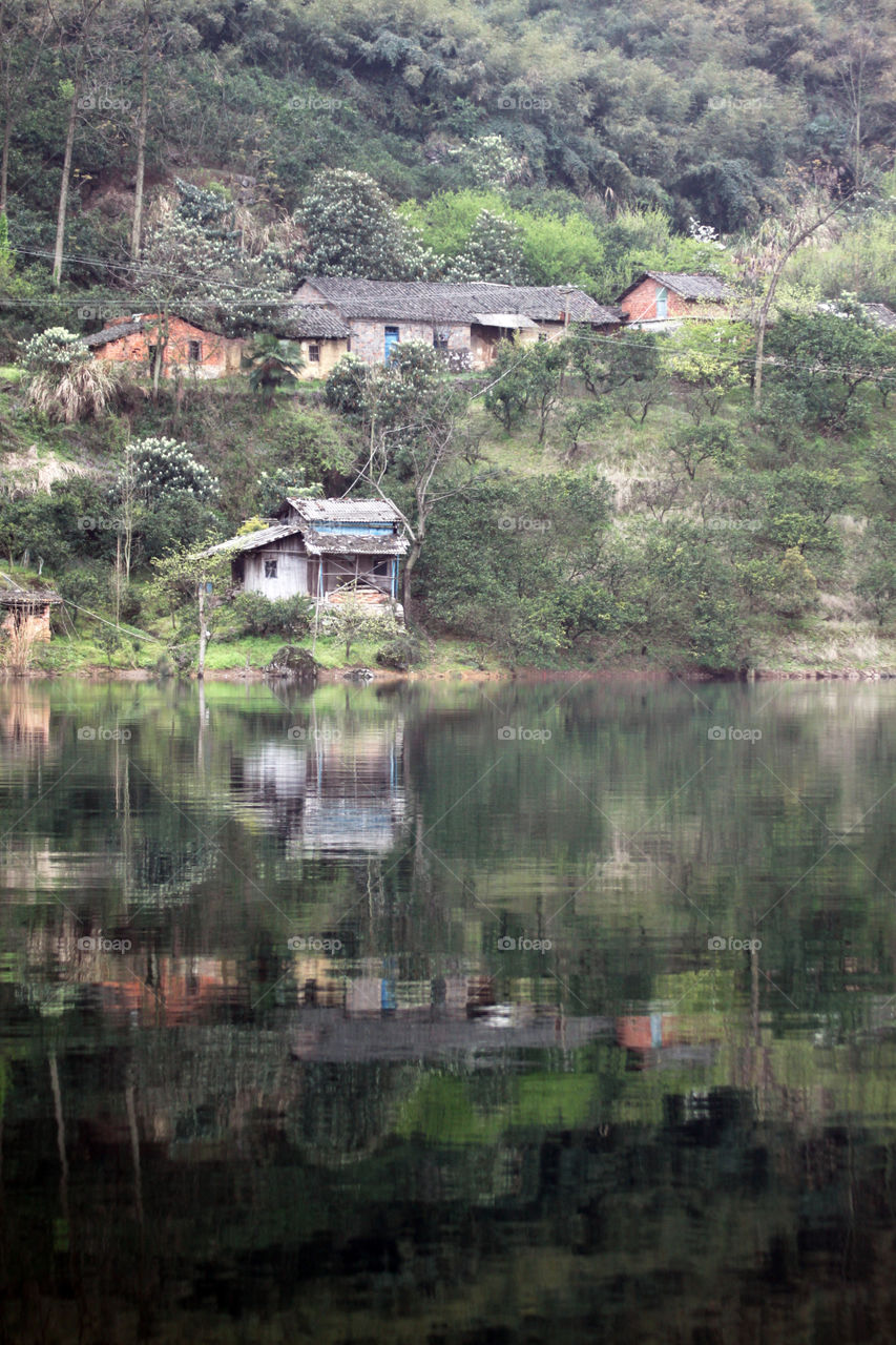 river reflection