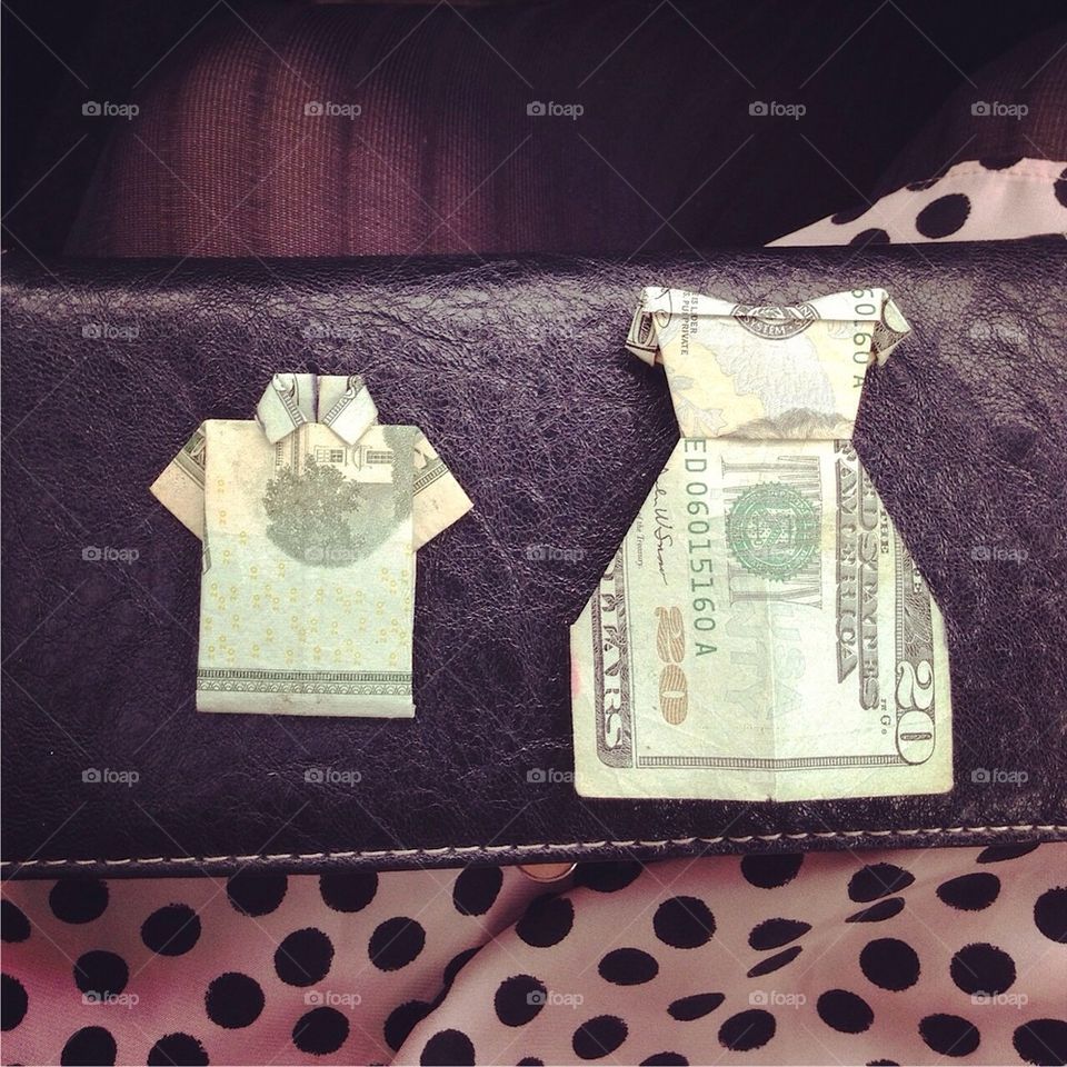 Money origami 