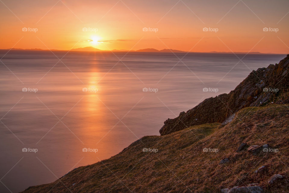 Sunset in isle of Skye 