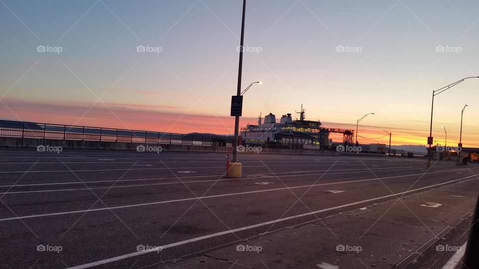 Ferry at Dawn
