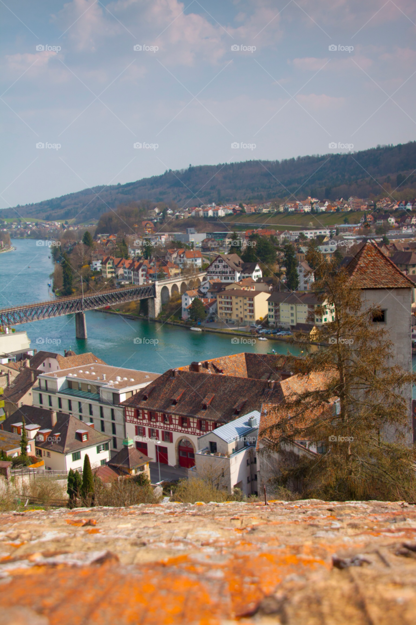 landscape travel lake town by cmosphotos