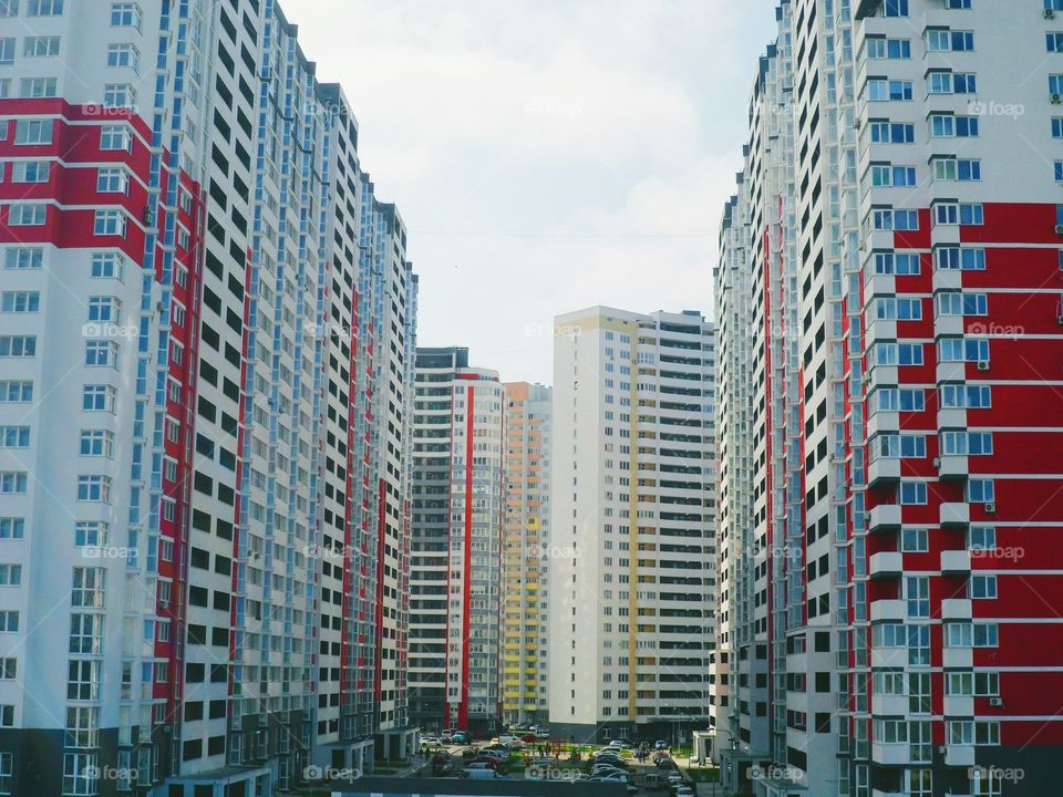 New apartment buildings in Kiev