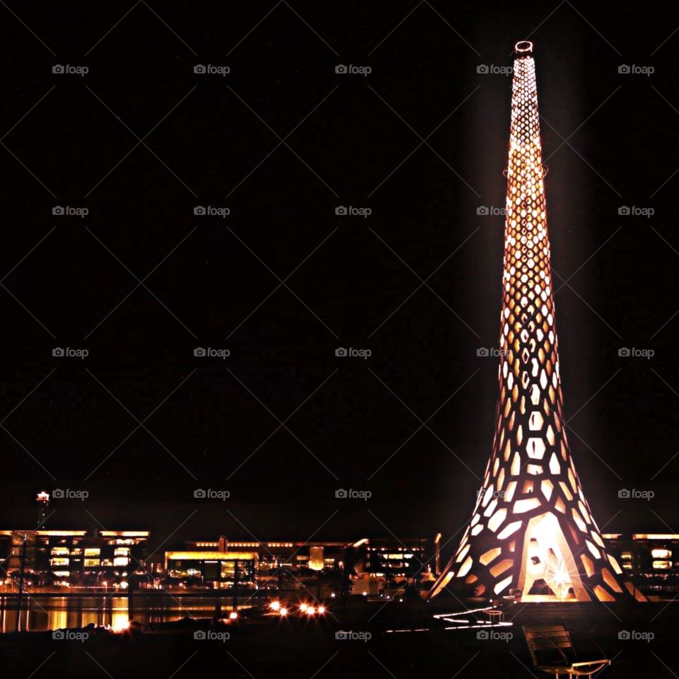 KAUST Jeddah KSA at night.