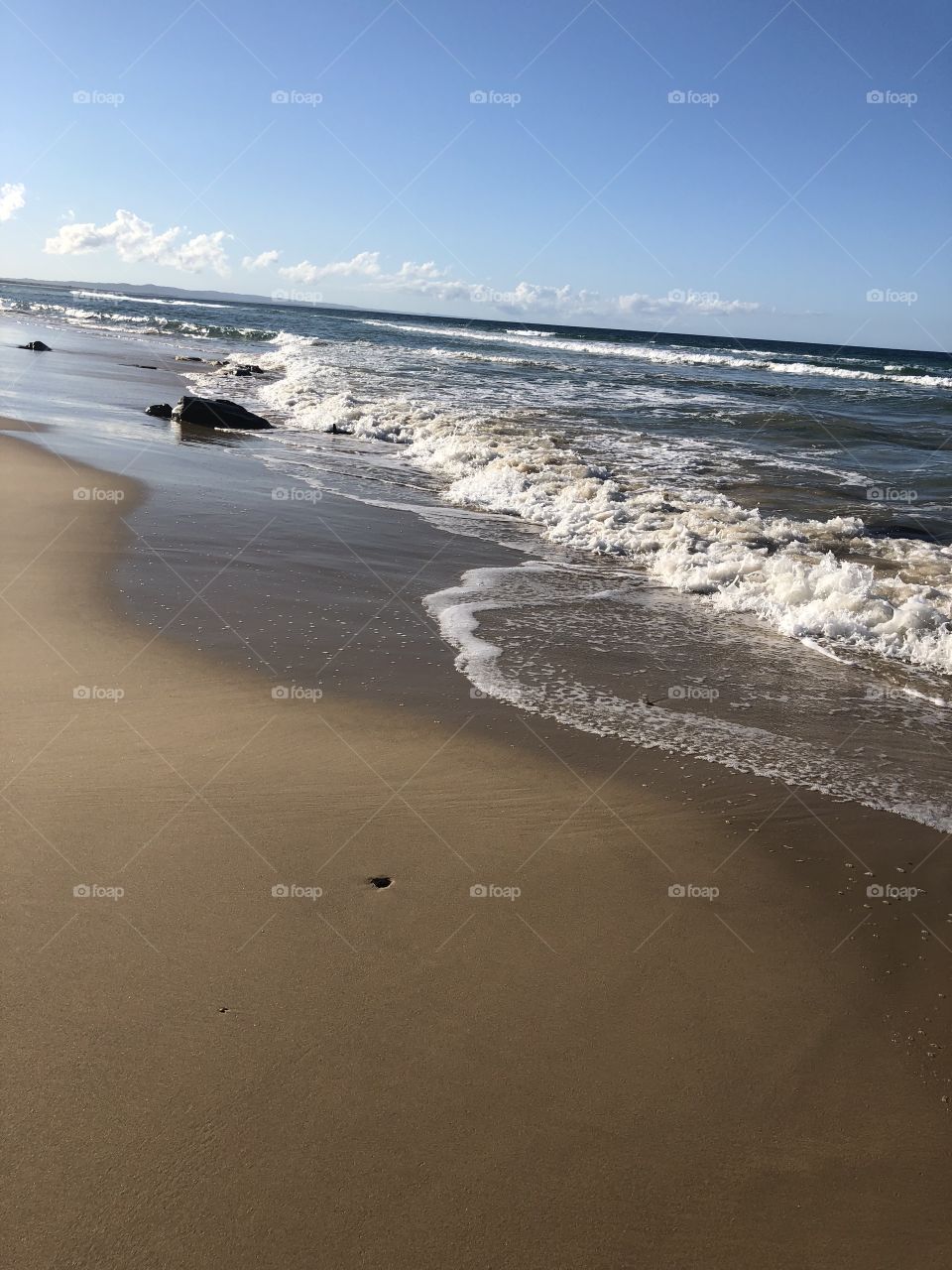 Beach and waves