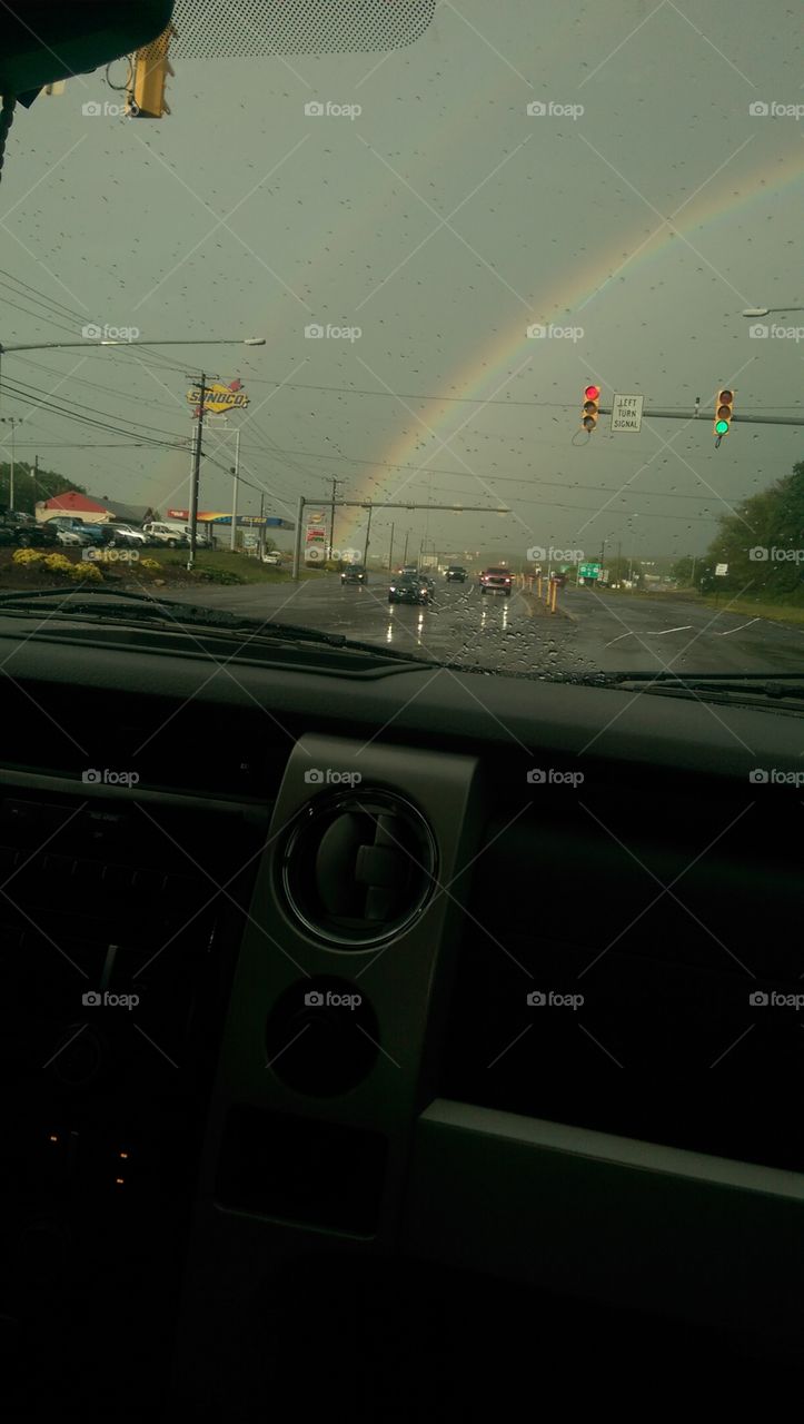 Look at the rainbows.