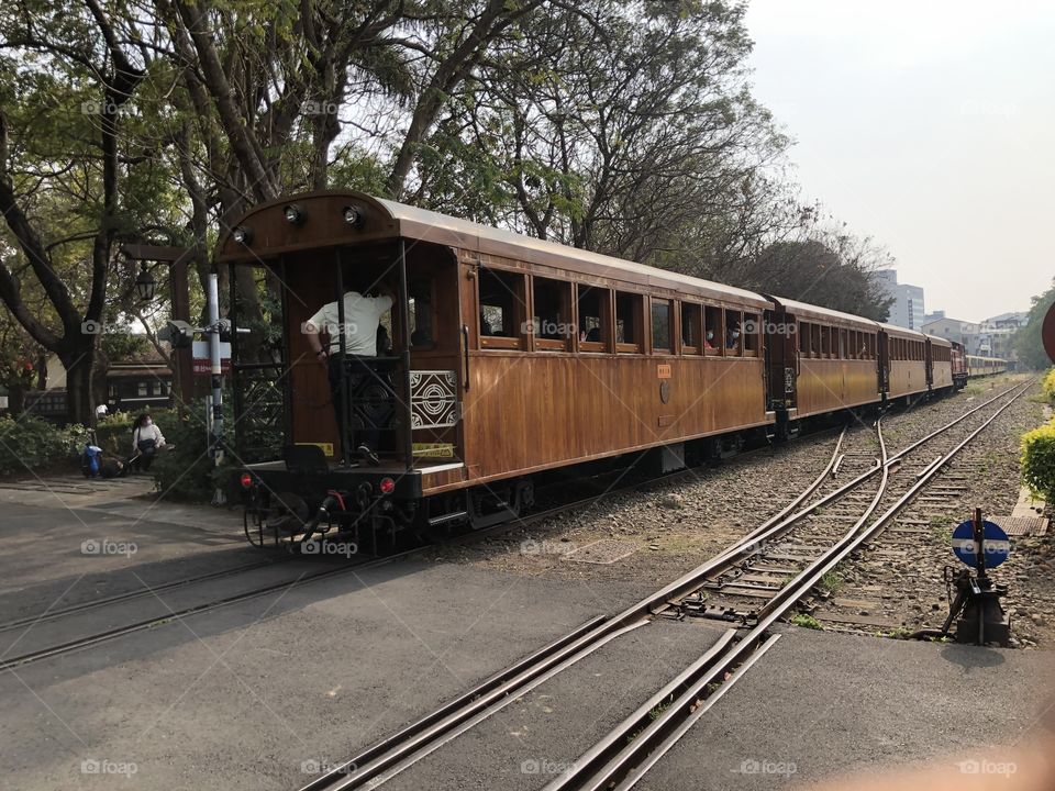 The hinoki train goes at full speed