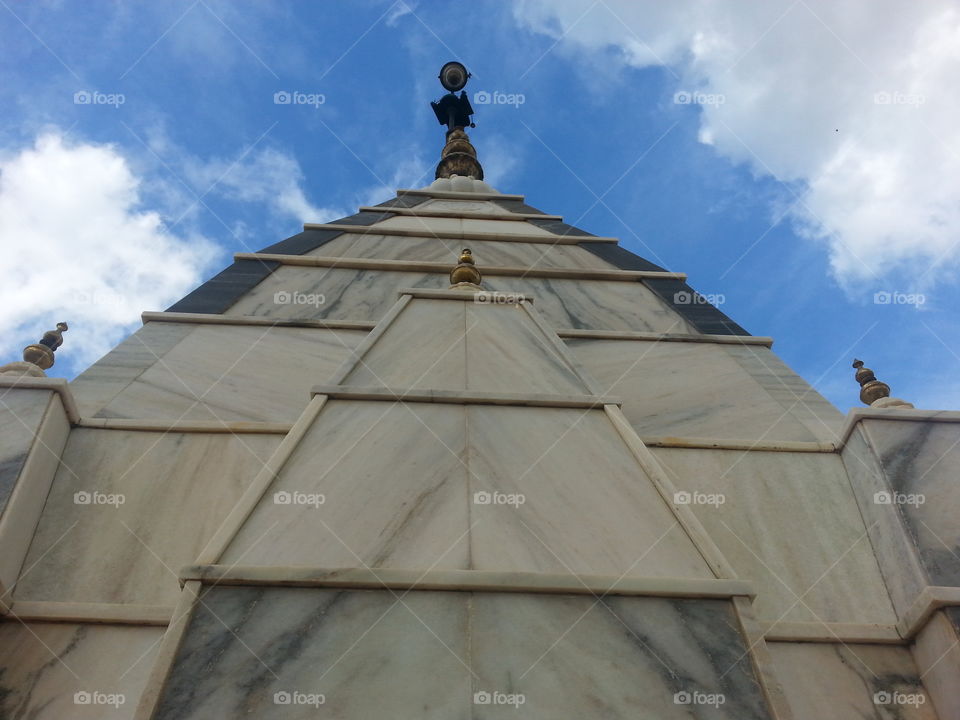 temple tower. temple's tower in sky