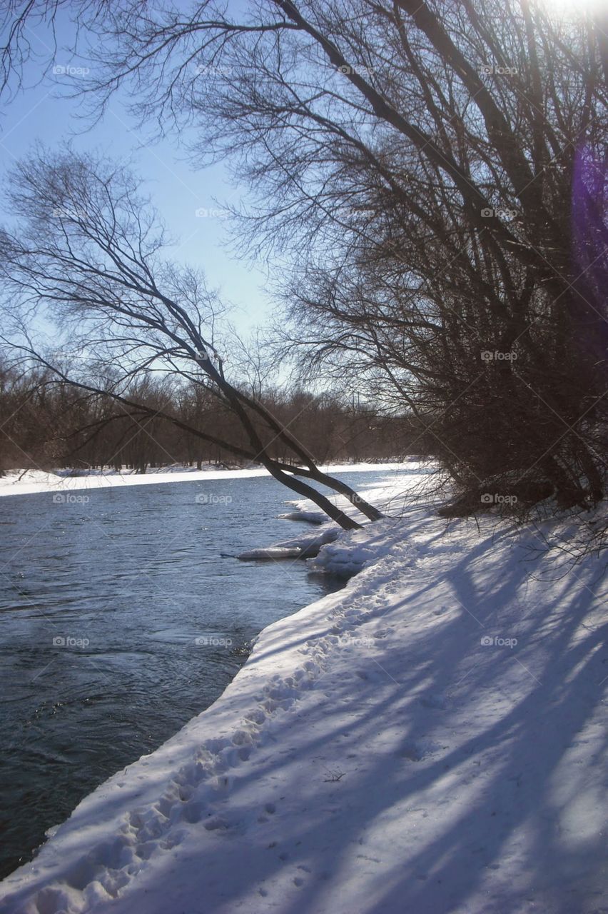 winter on the river